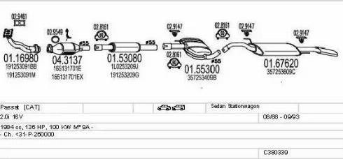 MTS C380339003197 - Izplūdes gāzu sistēma www.autospares.lv