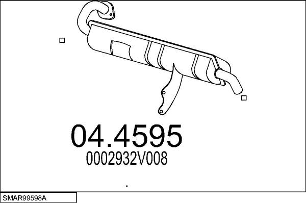 MTS SMAR99598A015670 - Система выпуска ОГ www.autospares.lv