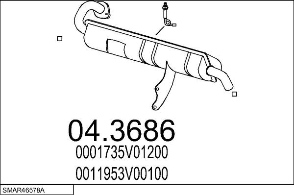 MTS SMAR46578A014661 - Система выпуска ОГ www.autospares.lv