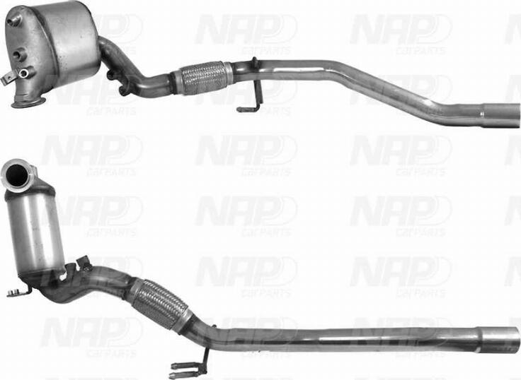 NAP CAD10609 - Сажевый / частичный фильтр, система выхлопа ОГ www.autospares.lv