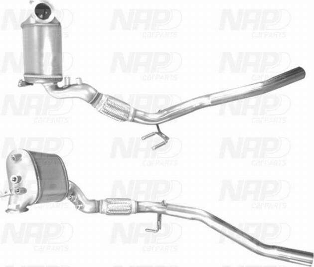 NAP CAD10611 - Nosēdumu / Daļiņu filtrs, Izplūdes gāzu sistēma www.autospares.lv