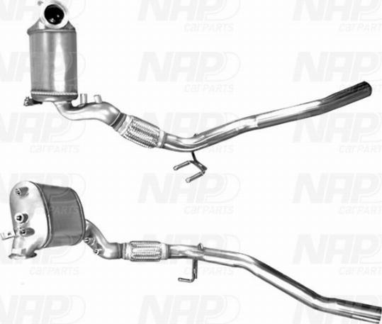 NAP CAD10010 - Сажевый / частичный фильтр, система выхлопа ОГ www.autospares.lv