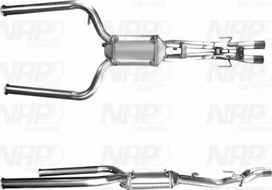 NAP CAD10312 - Nosēdumu / Daļiņu filtrs, Izplūdes gāzu sistēma www.autospares.lv