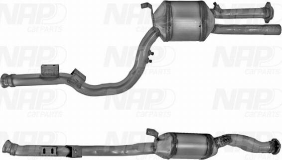 NAP CAD10331 - Сажевый / частичный фильтр, система выхлопа ОГ www.autospares.lv