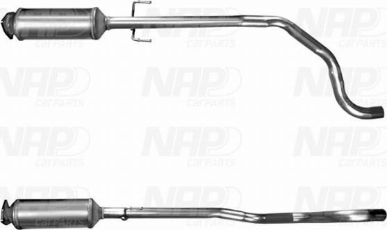 NAP CAD10202 - Nosēdumu / Daļiņu filtrs, Izplūdes gāzu sistēma autospares.lv