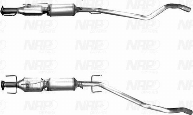 NAP CAD10288 - Nosēdumu / Daļiņu filtrs, Izplūdes gāzu sistēma www.autospares.lv