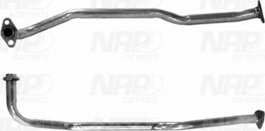 NAP CAF10151 - Izplūdes caurule www.autospares.lv