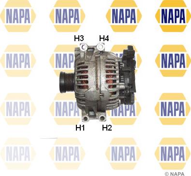 NAPA NAL1091 - Генератор www.autospares.lv