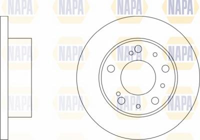 NAPA NBD5454 - Bremžu diski autospares.lv