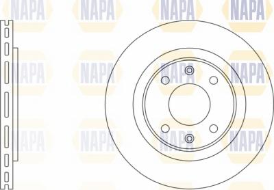 NAPA NBD5466 - Тормозной диск www.autospares.lv