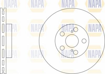 NAPA NBD5404 - Тормозной диск www.autospares.lv