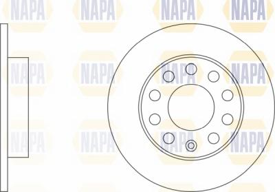 NAPA NBD5419 - Bremžu diski www.autospares.lv