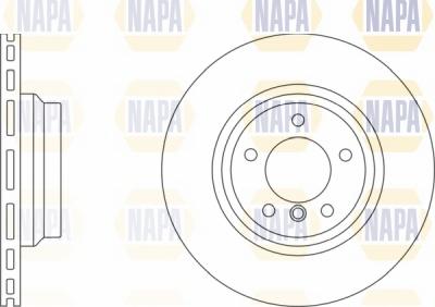 NAPA NBD5483 - Тормозной диск www.autospares.lv