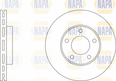 NAPA NBD5439 - Bremžu diski www.autospares.lv