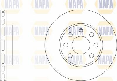 NAPA NBD5564 - Тормозной диск www.autospares.lv