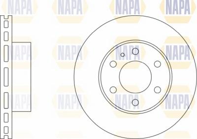 NAPA NBD5537 - Bremžu diski autospares.lv