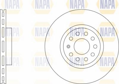 NAPA NBD5572 - Тормозной диск www.autospares.lv