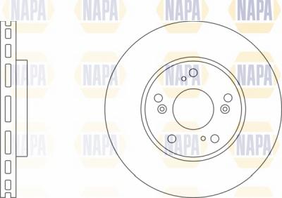 NAPA NBD5655 - Bremžu diski www.autospares.lv