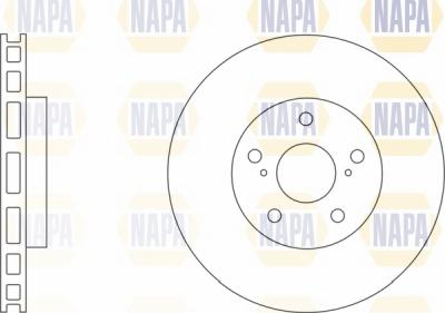 NAPA NBD5617 - Тормозной диск www.autospares.lv