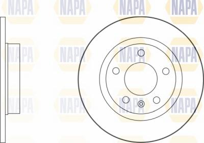 NAPA NBD5624 - Bremžu diski www.autospares.lv