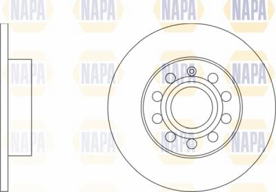 NAPA NBD5088 - Тормозной диск www.autospares.lv