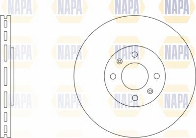 NAPA NBD5032 - Тормозной диск www.autospares.lv