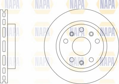 NAPA NBD5029 - Bremžu diski www.autospares.lv