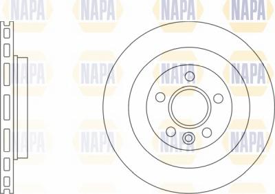 NAPA NBD5074 - Bremžu diski www.autospares.lv