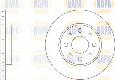 NAPA NBD5138 - Bremžu diski www.autospares.lv