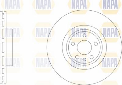 NAPA NBD5853 - Bremžu diski www.autospares.lv