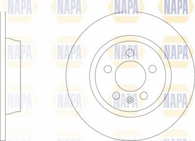 NAPA NBD5862 - Тормозной диск www.autospares.lv