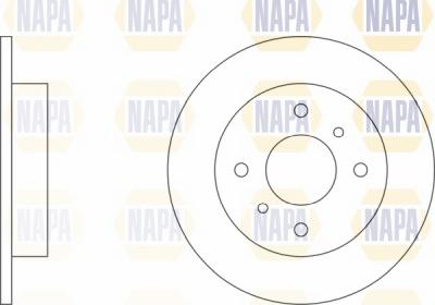 NAPA NBD5883 - Bremžu diski www.autospares.lv