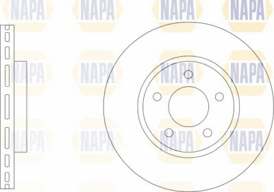 NAPA NBD5878 - Bremžu diski www.autospares.lv