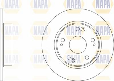 NAPA NBD5360 - Bremžu diski www.autospares.lv