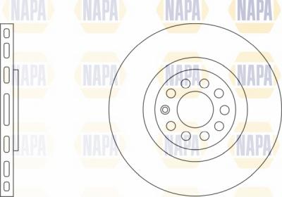 NAPA NBD5309 - Bremžu diski www.autospares.lv