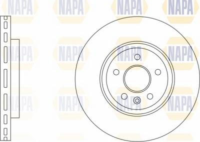 NAPA NBD5317 - Bremžu diski www.autospares.lv