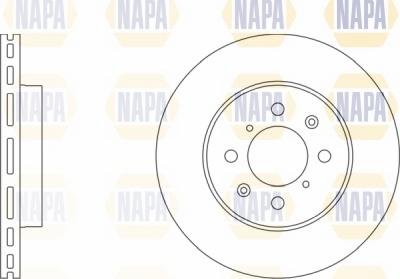 NAPA NBD5380 - Brake Disc www.autospares.lv