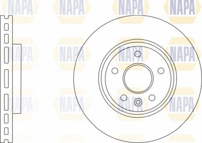 NAPA NBD5298 - Bremžu diski www.autospares.lv