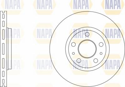 NAPA NBD5252 - Bremžu diski www.autospares.lv