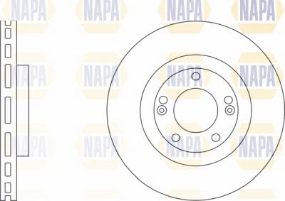 NAPA NBD5264 - Bremžu diski www.autospares.lv