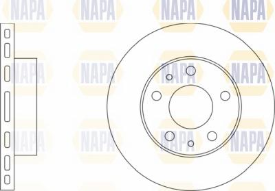 NAPA NBD5233 - Brake Disc www.autospares.lv