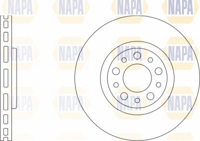 NAPA NBD5735 - Bremžu diski www.autospares.lv