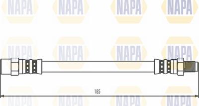 NAPA NBH1056 - Тормозной шланг www.autospares.lv