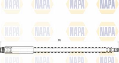 NAPA NBH1050 - Bremžu šļūtene www.autospares.lv