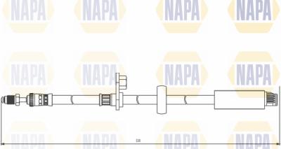 NAPA NBH1031 - Тормозной шланг www.autospares.lv