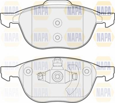 NAPA NBP1443 - Тормозные колодки, дисковые, комплект www.autospares.lv