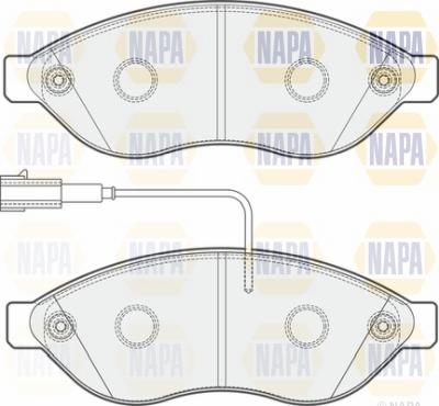 NAPA NBP1453 - Brake Pad Set, disc brake www.autospares.lv