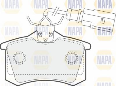 NAPA NBP1401 - Brake Pad Set, disc brake www.autospares.lv