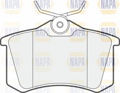 NAPA NBP1419 - Brake Pad Set, disc brake www.autospares.lv