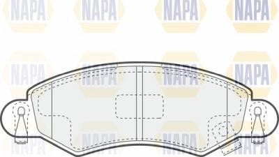 NAPA NBP1429 - Brake Pad Set, disc brake www.autospares.lv